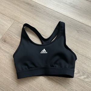 adidas black sports bra - small